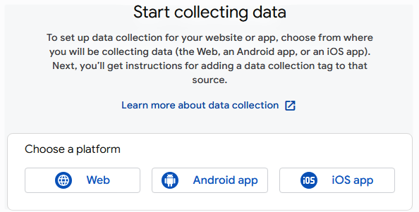 Choose Data Collection Platform for GA4