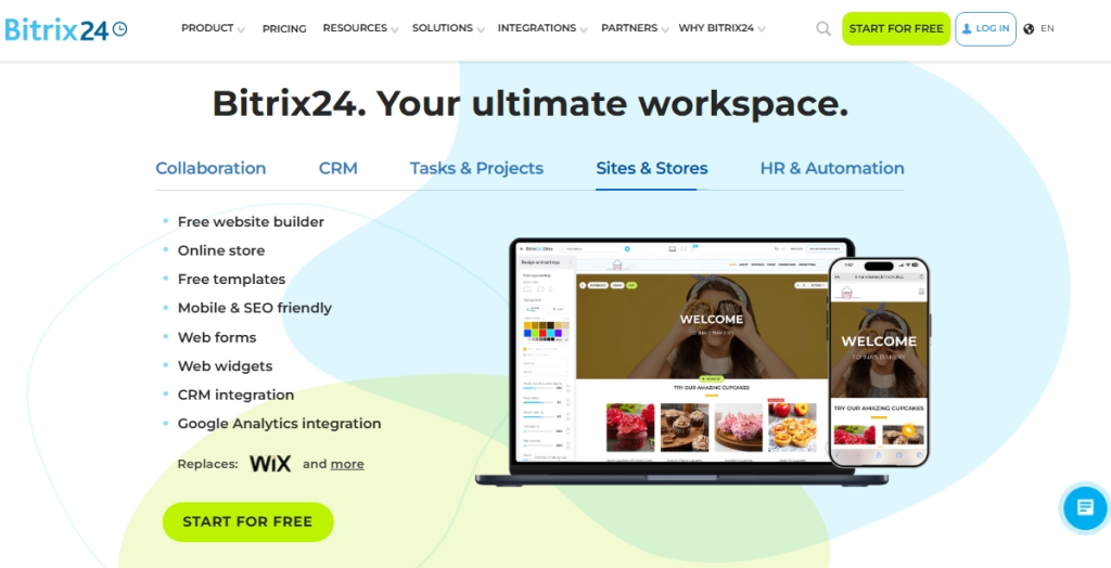 Bixtrix 24 WordPress CRM plugin