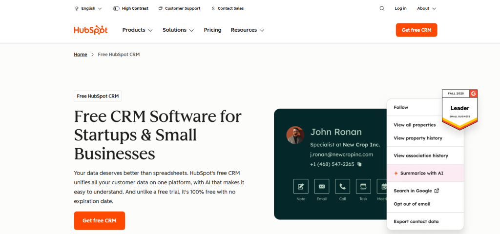 Email Marketing Platforms-HubSpot