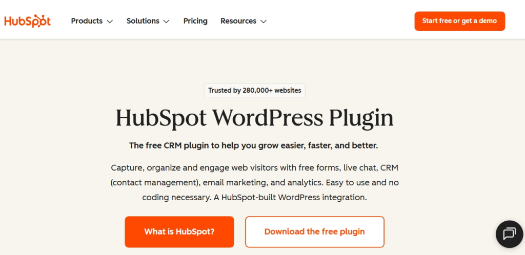Hubspot-WordPress CRM Plugin