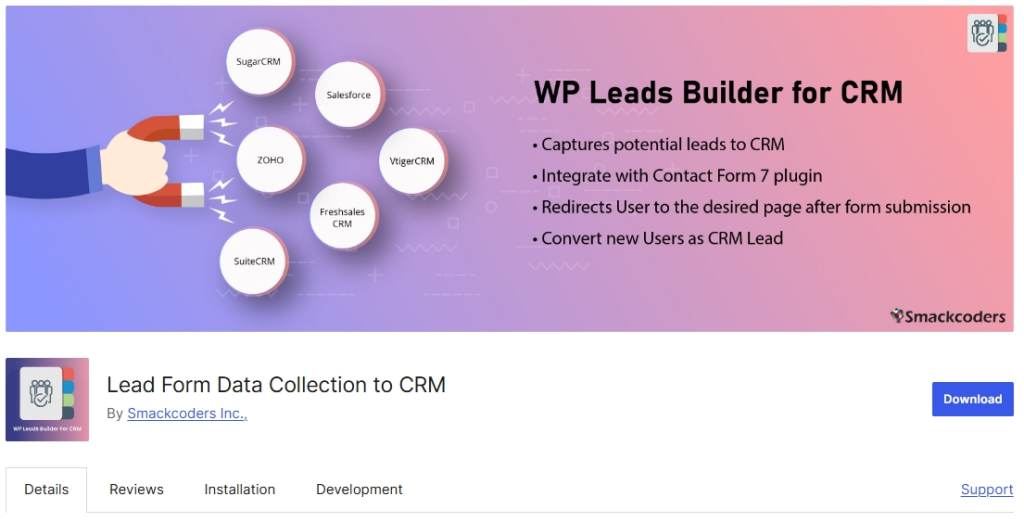 Lead Form Data Collection to CRM