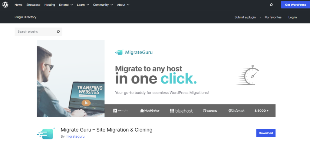 WordPress Migration Plugins - Migrate Guru