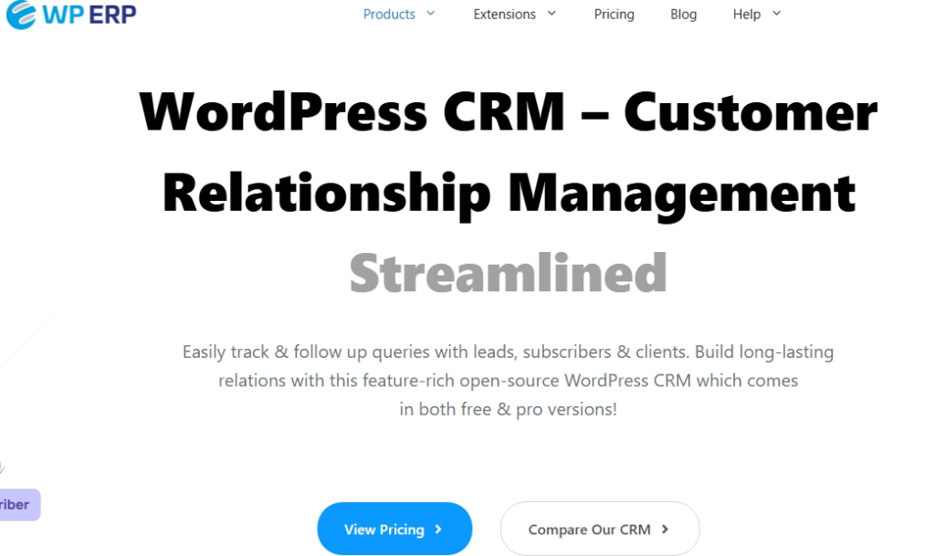 WP ERP- WordPress CRM Plugin