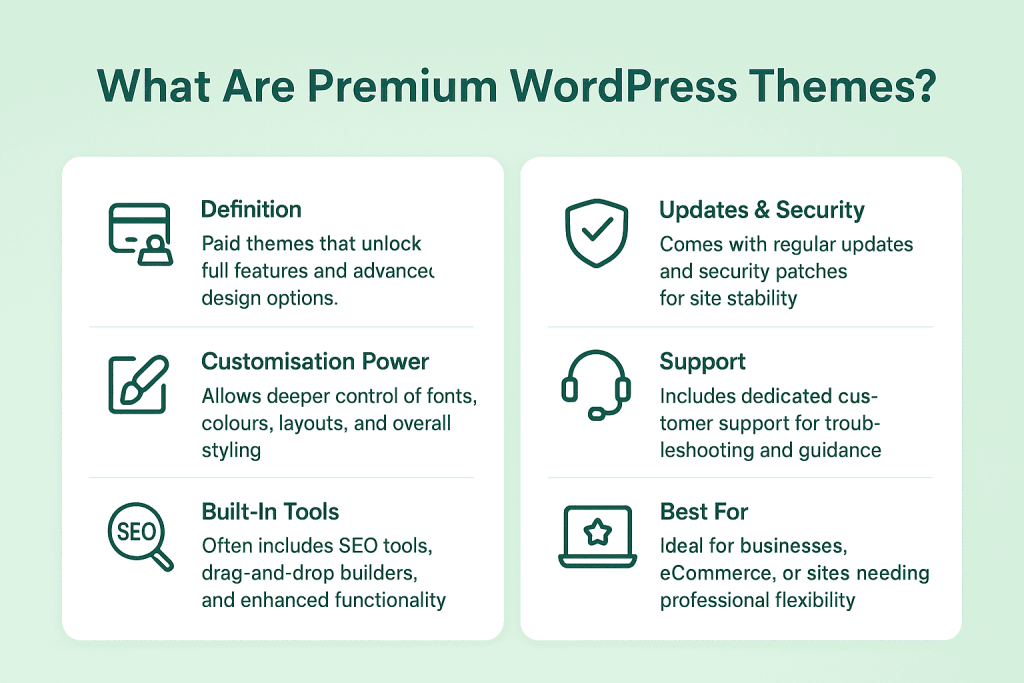 What are Premium Themes on WordPress