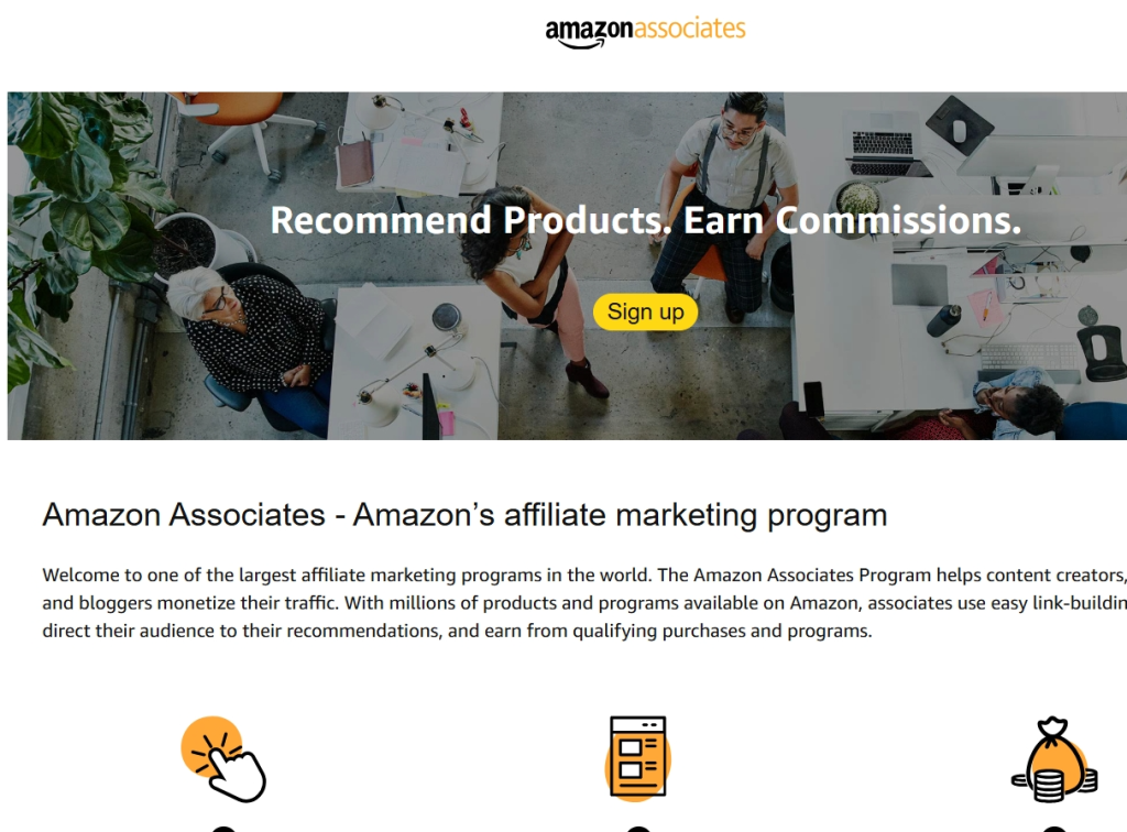 Best affiliate programs-Amazon associates