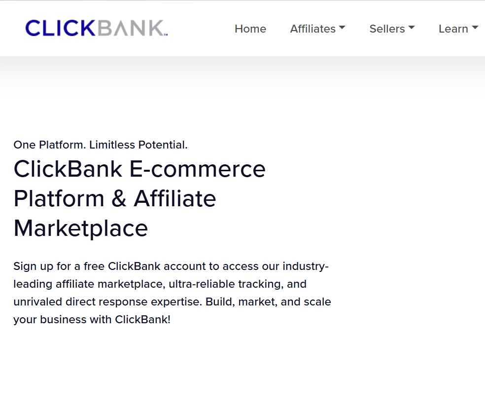 Best affiliate programs-ClickBank