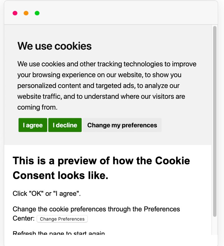 An image example of consent marketing