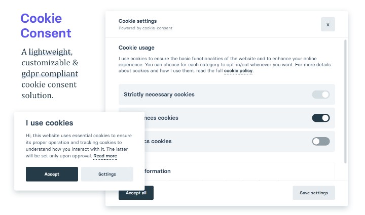 An image showing a cookie consent marketing