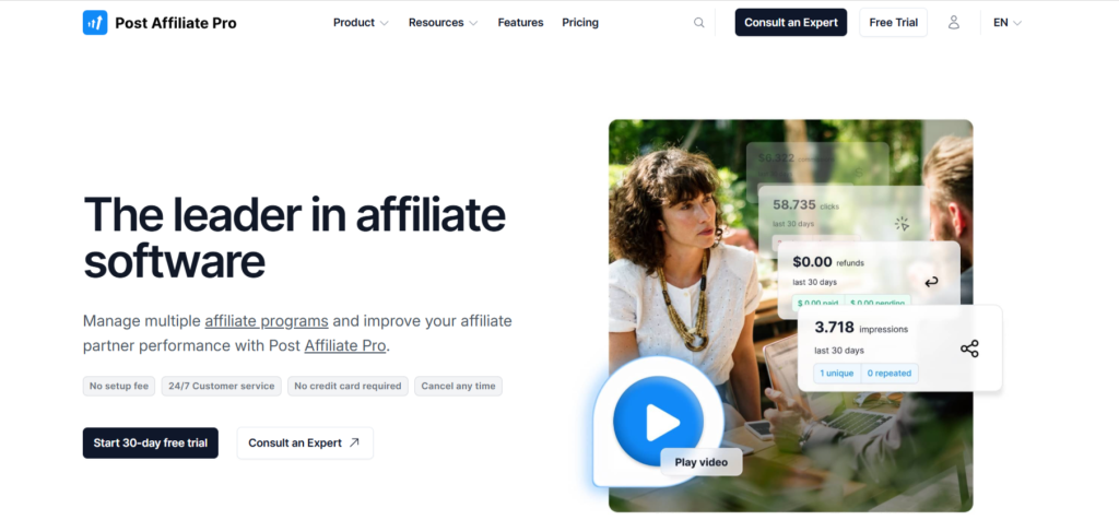 Affiliate marketing tools-Post Affiliate Pro