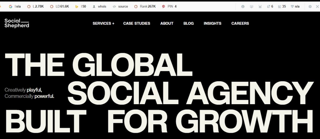 the social shepherd homepage