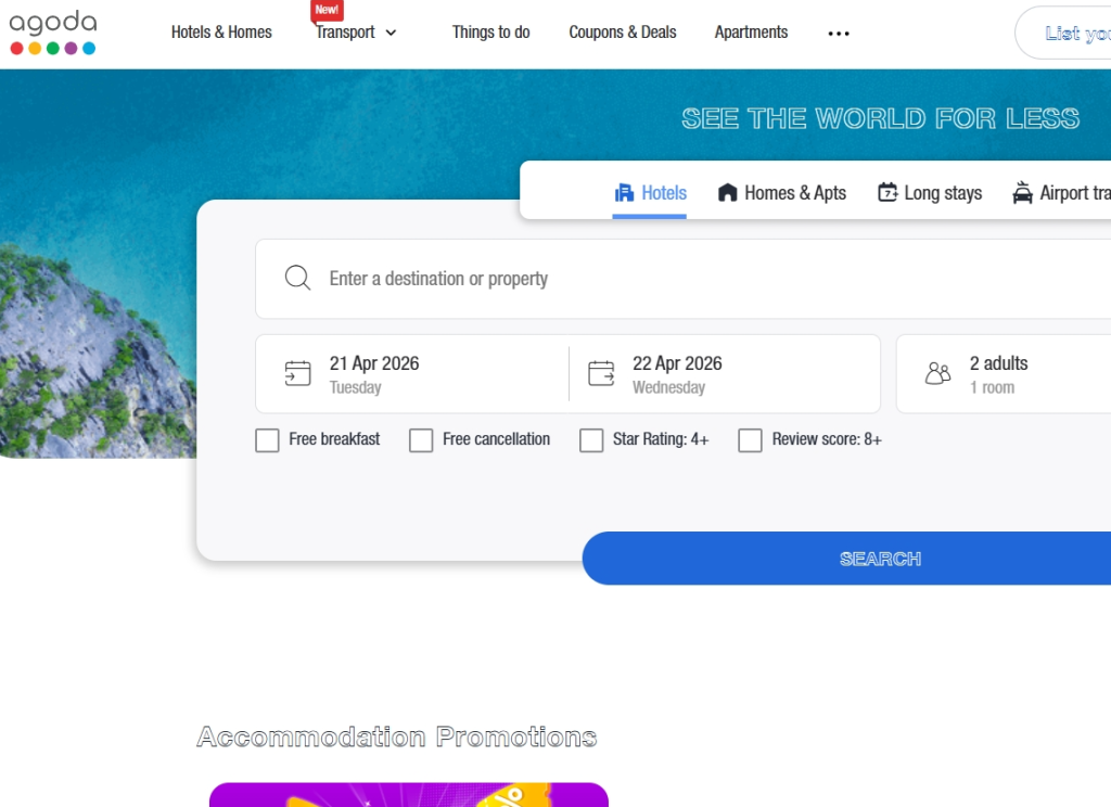 Best affiliate programs-Agoda