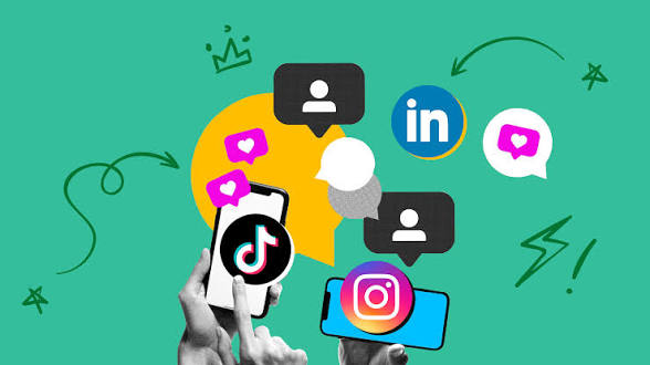 An image showing the various social media platforms for marketing
