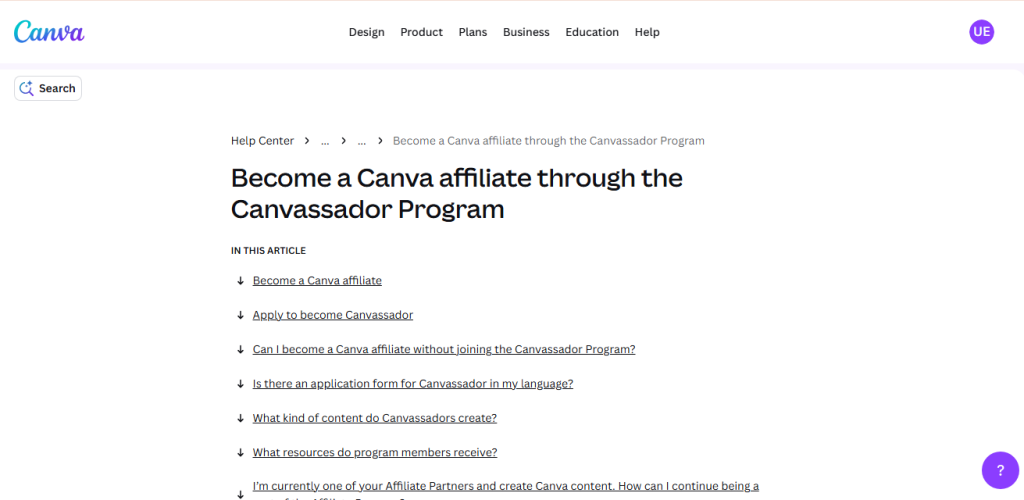 best affiliate programs - canva