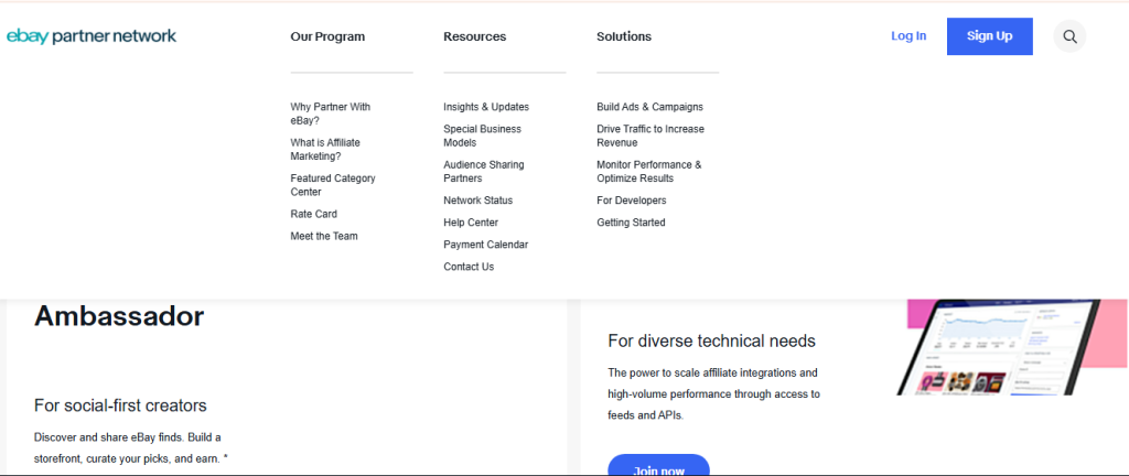 best affiliate programs - ebay