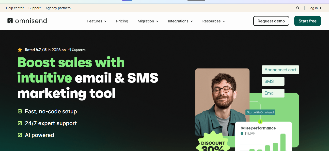 Best affiliate programs - omnisend
