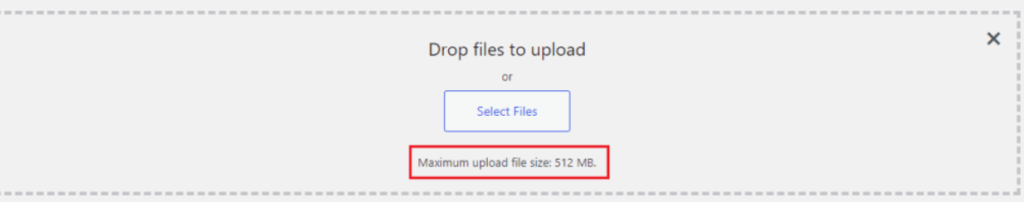 drop files