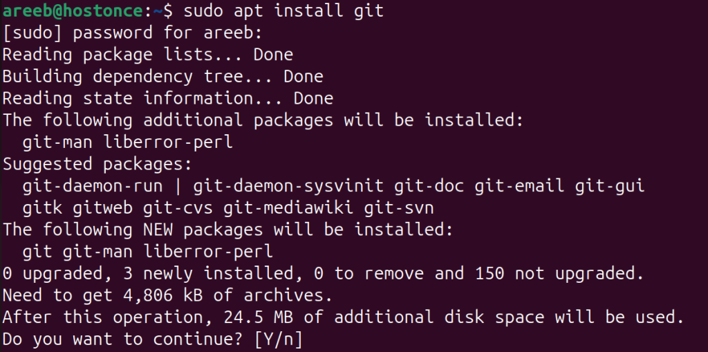 apt install git