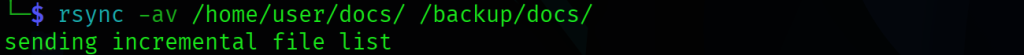 rsync command