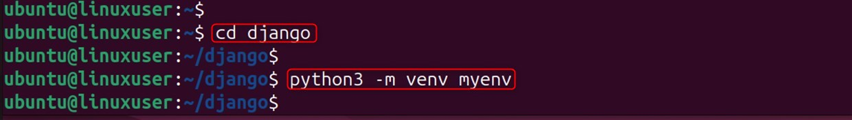 set up python virtual environment