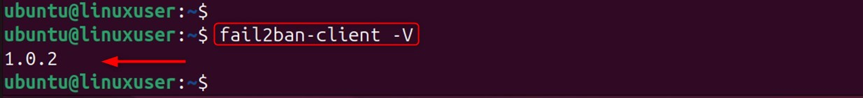 confirm fail2ban installation