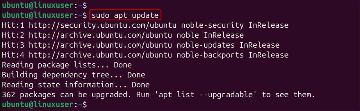 update system packages