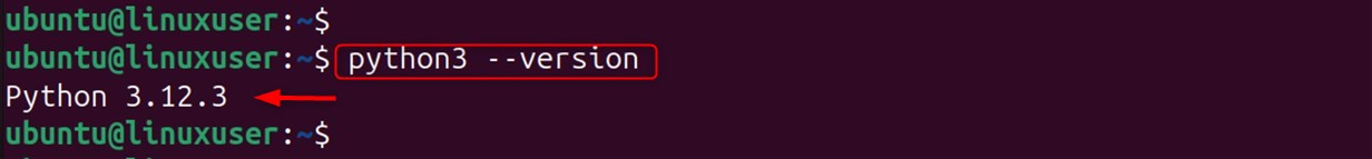 confirm python installation