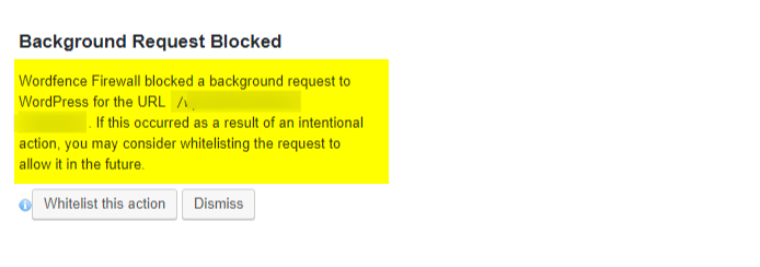 background request blocked