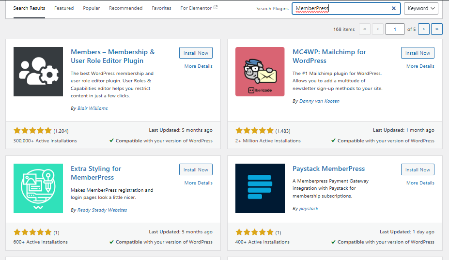 choose membership plugin