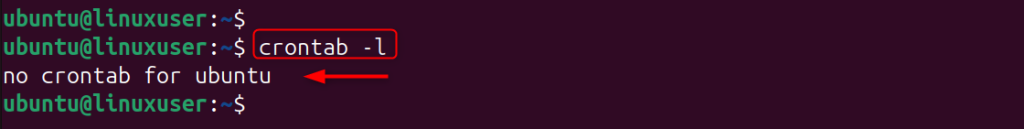 view existing cron jobs