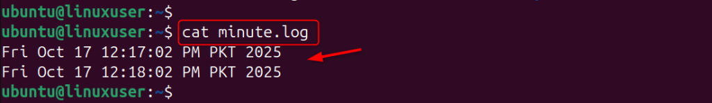 timestamps automatically added