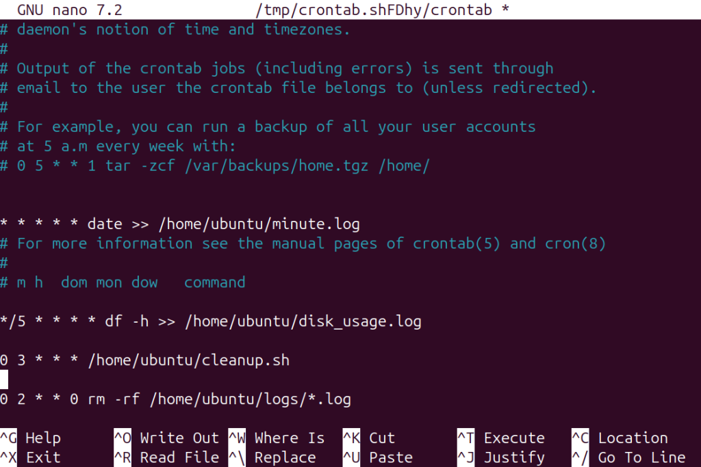 delete a specific cron job