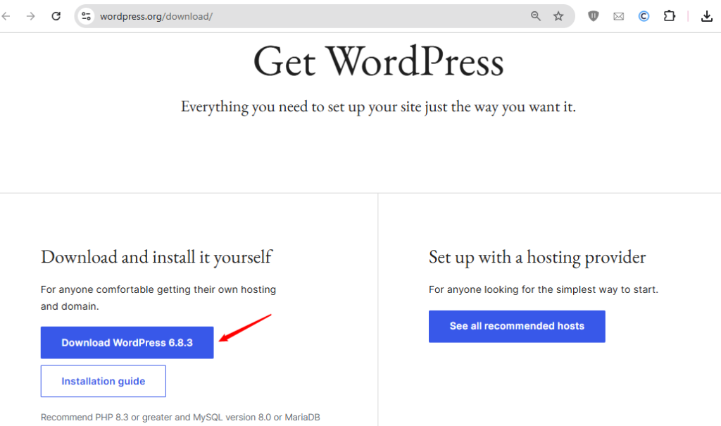 download wordpress