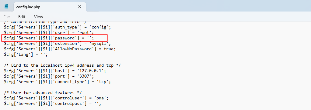 change mysql root user password 