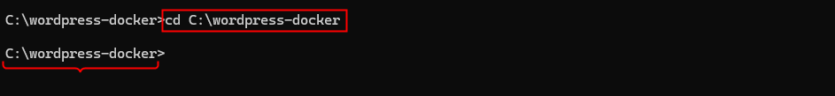 move to docker wordpress set up folder