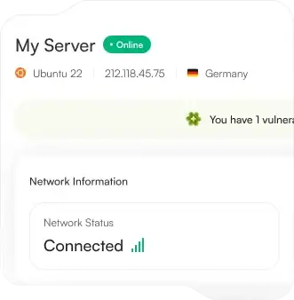 Dedicated server management interface