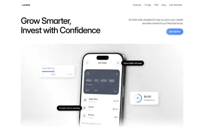 SaaS template preview