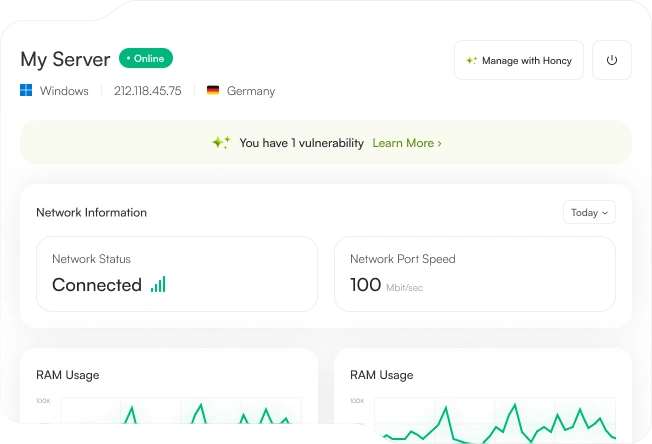 WordPress site interface